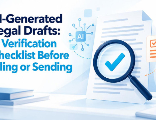 AI-Generated Legal Drafts: A Verification Checklist Before Filing or Sending